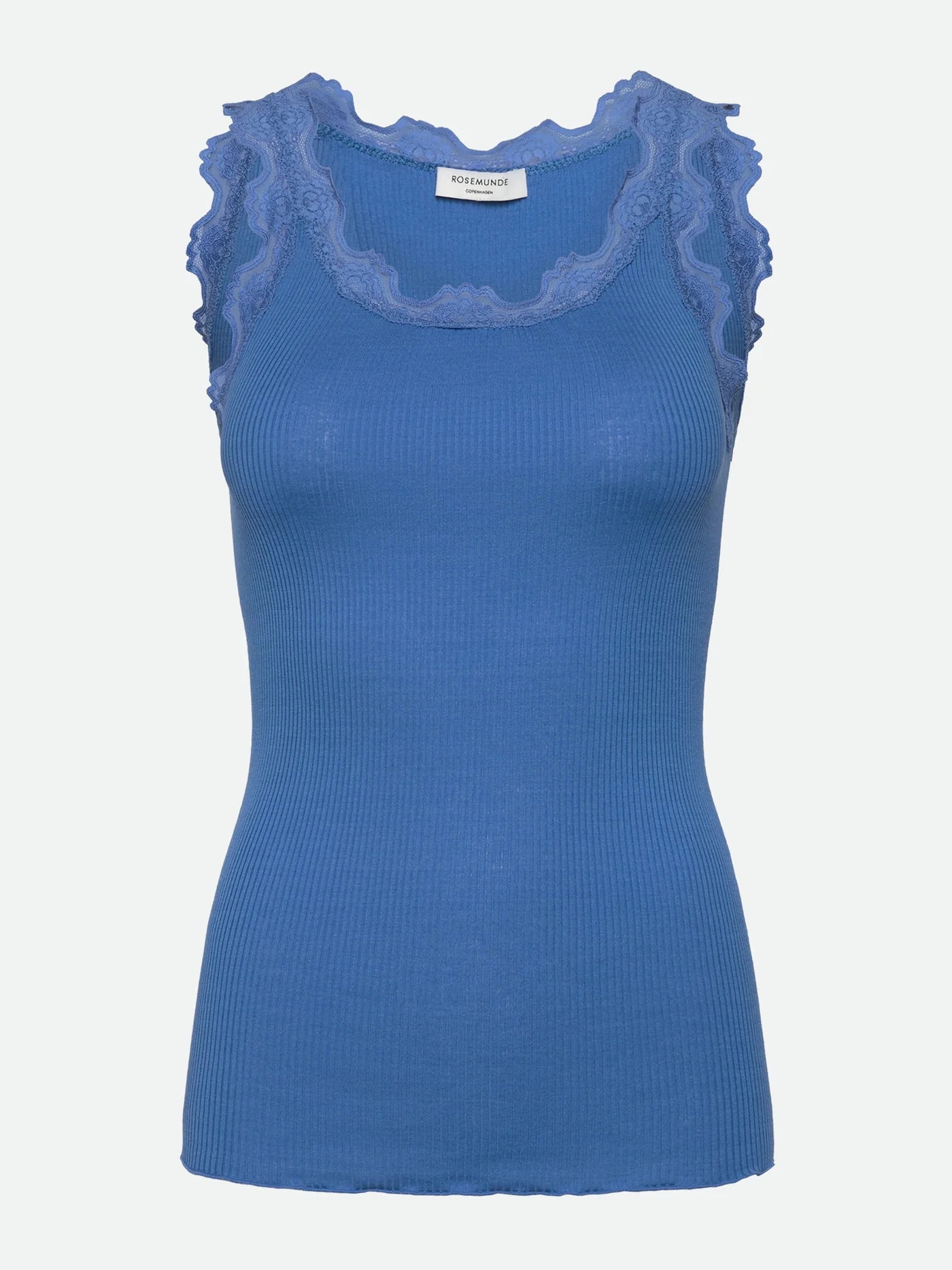 Babette Silk Blend Tank - French Blue