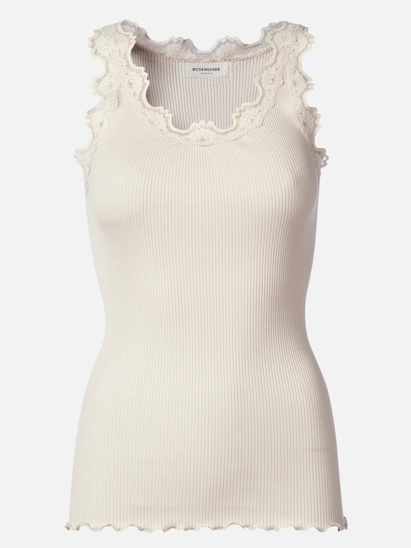 Babette Silk Blend Tank - Soft Powder