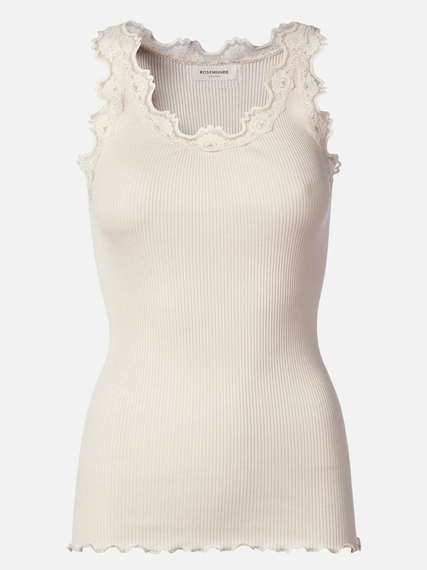 Babette Silk Blend Tank - Soft Powder