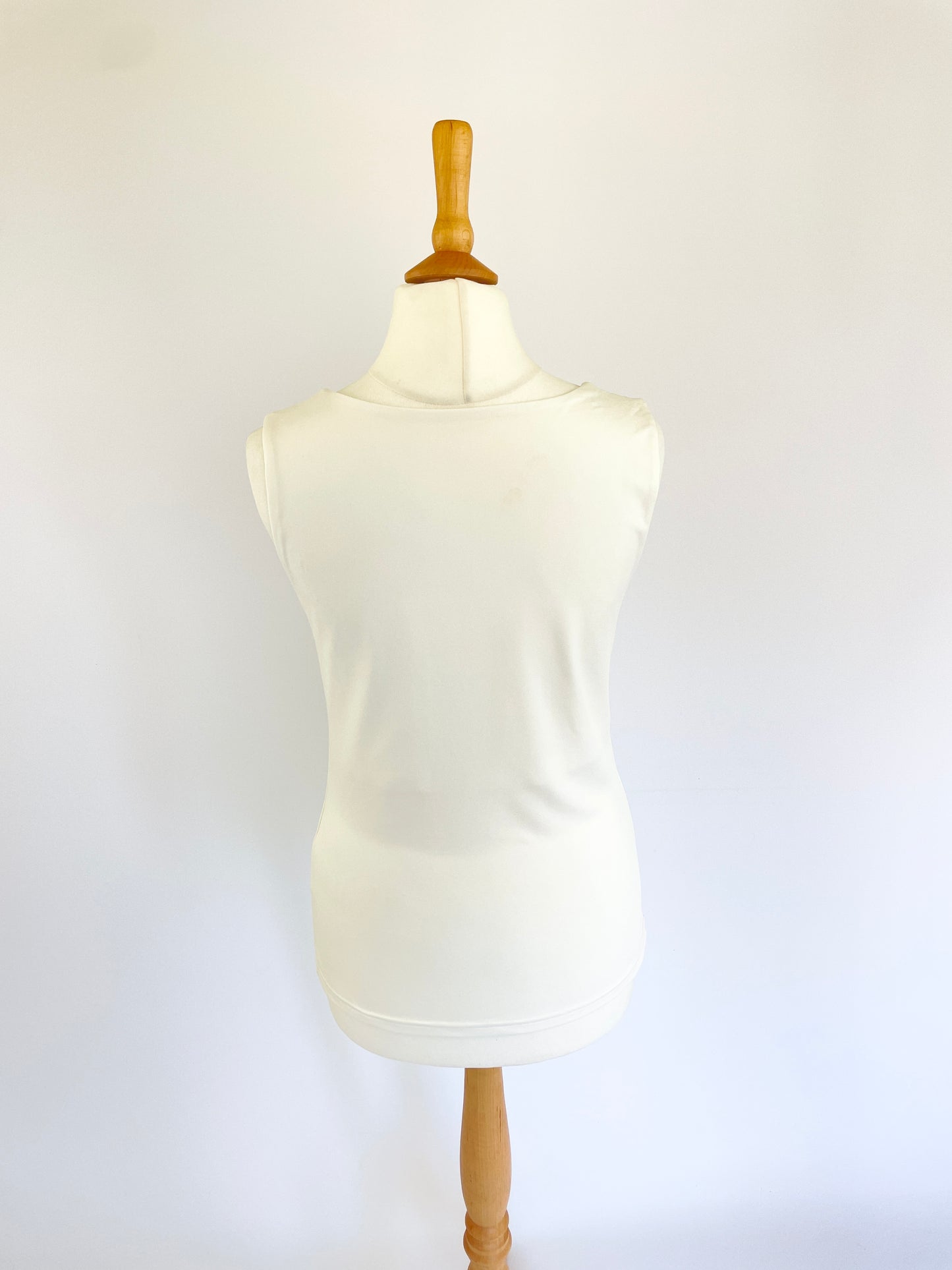 Billie Square Neck Tank - White