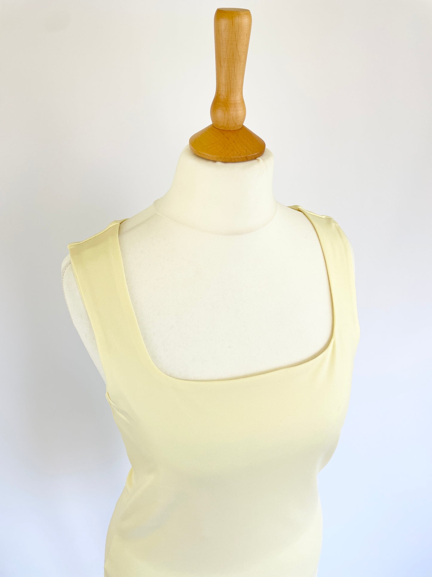 Billie Square Neck Tank - Yellow