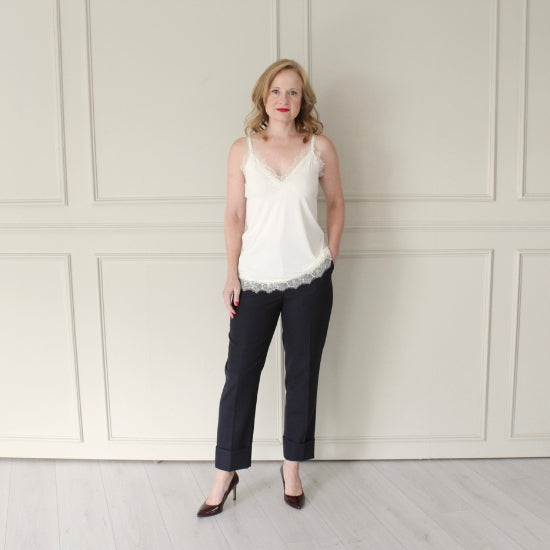 Cami with Lace Accents