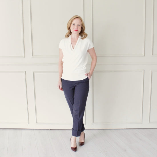 Cap Sleeve Wrap Top