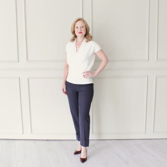Cap Sleeve Wrap Top