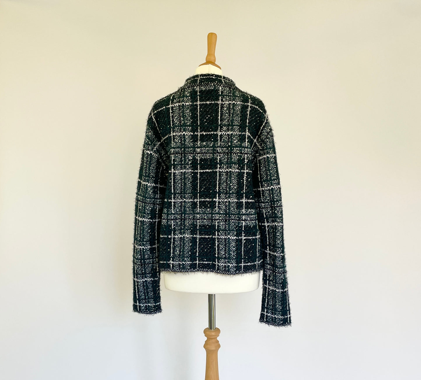 Check Cropped Jacket