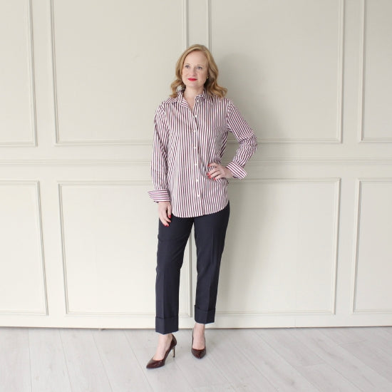 Clarisse Striped Poplin Shirt