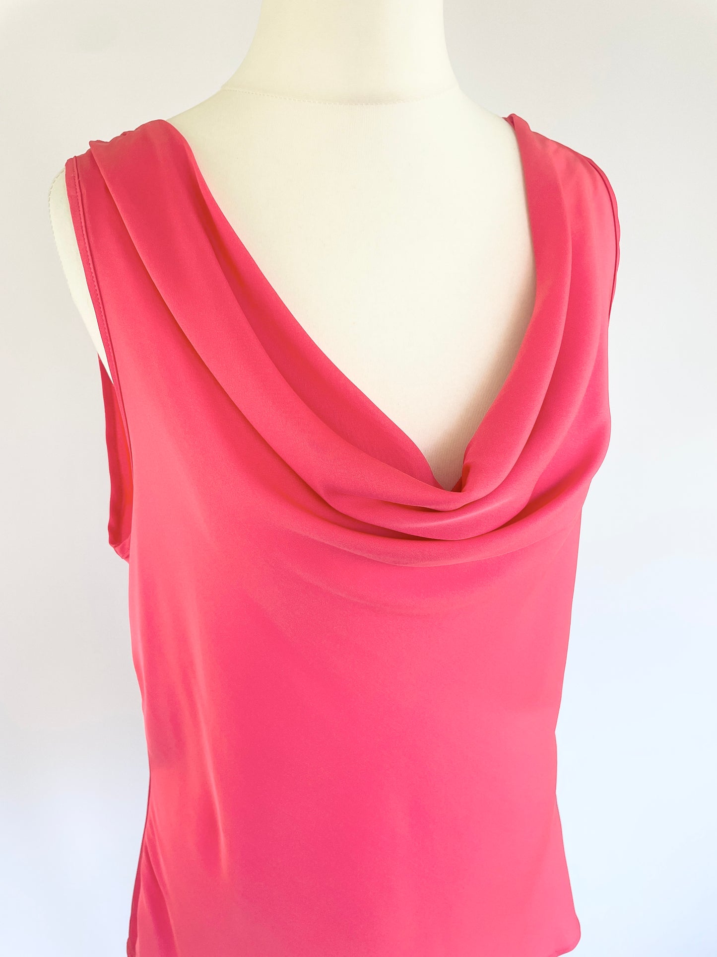 Paris Cowl Neck Silk Top