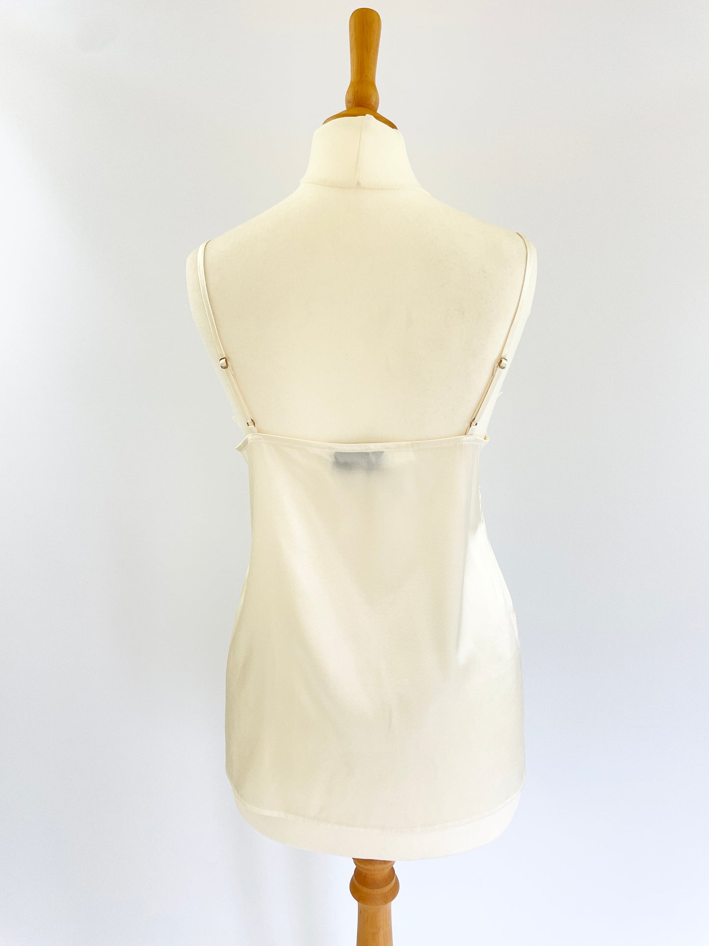 Jade Silk Tank - White