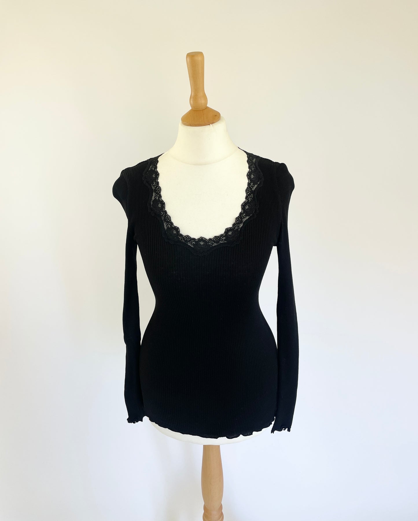 Long Sleeve Top with Lace Detail