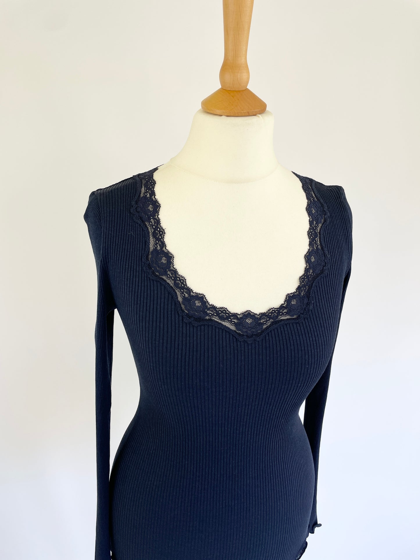 Long Sleeve Top with Lace Detail