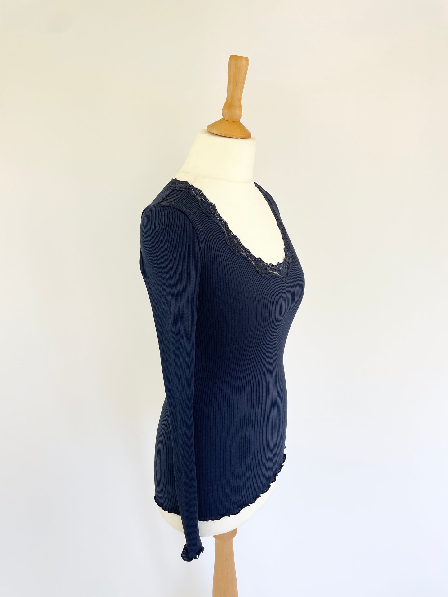 Long Sleeve Top with Lace Detail