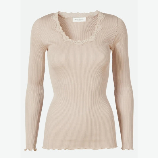Long Sleeve Top with Lace Detail