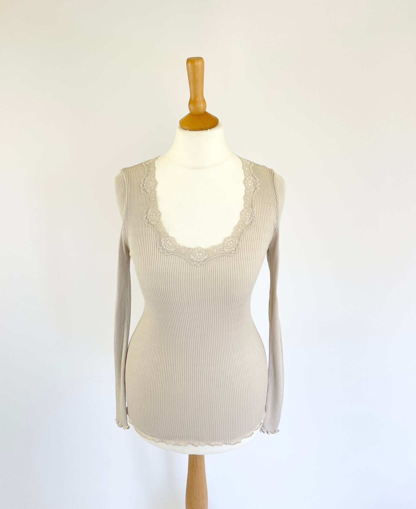 Long Sleeve Top with Lace Detail
