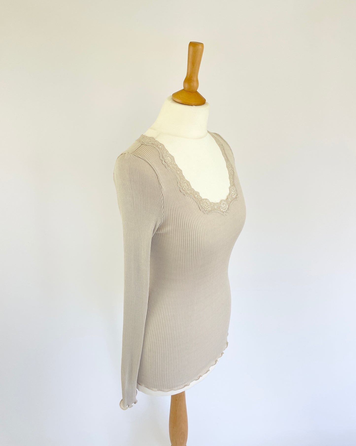 Long Sleeve Top with Lace Detail