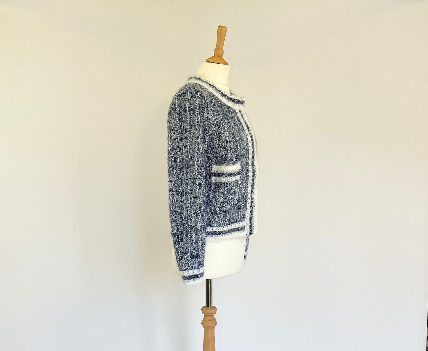 Blue Cropped Jacket