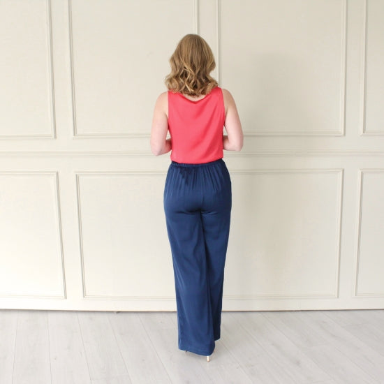 Paris Cowl Neck Silk Top