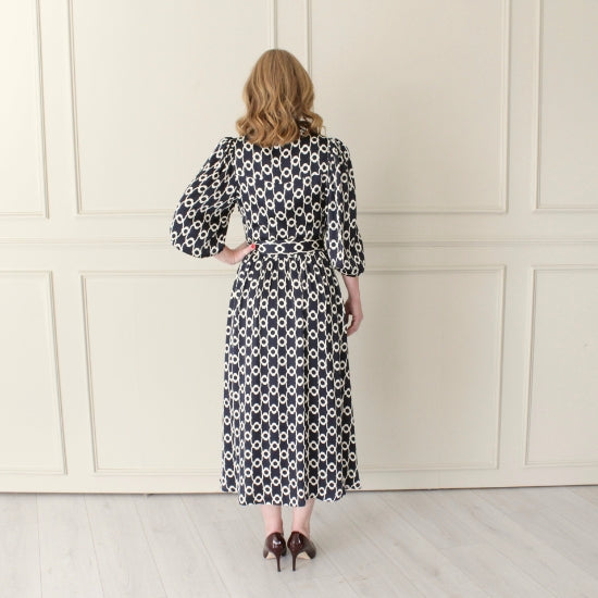Rivoltina Flower Print Shirt Dress