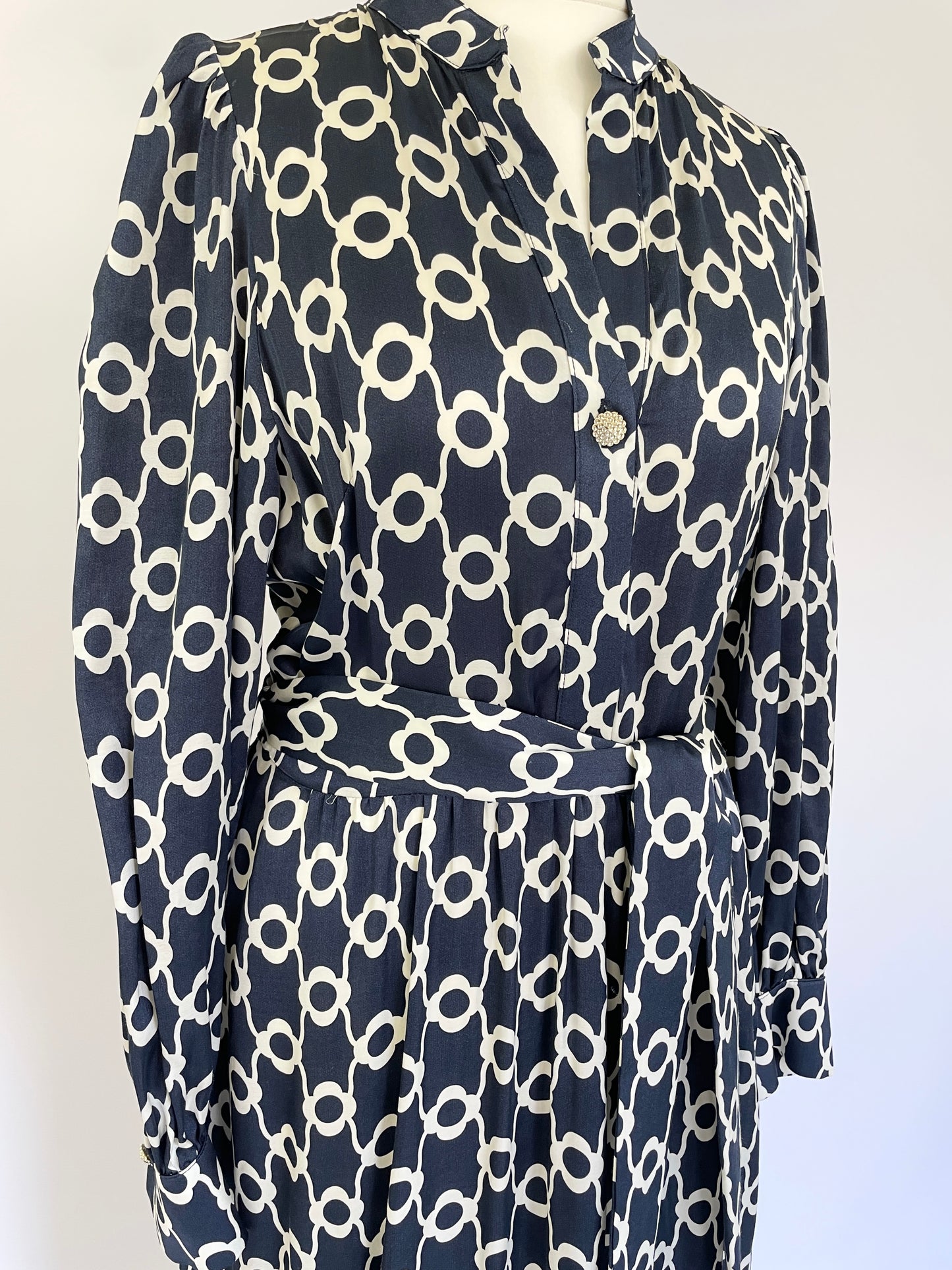 Rivoltina Flower Print Shirt Dress