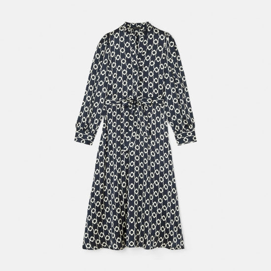Rivoltina Flower Print Shirt Dress