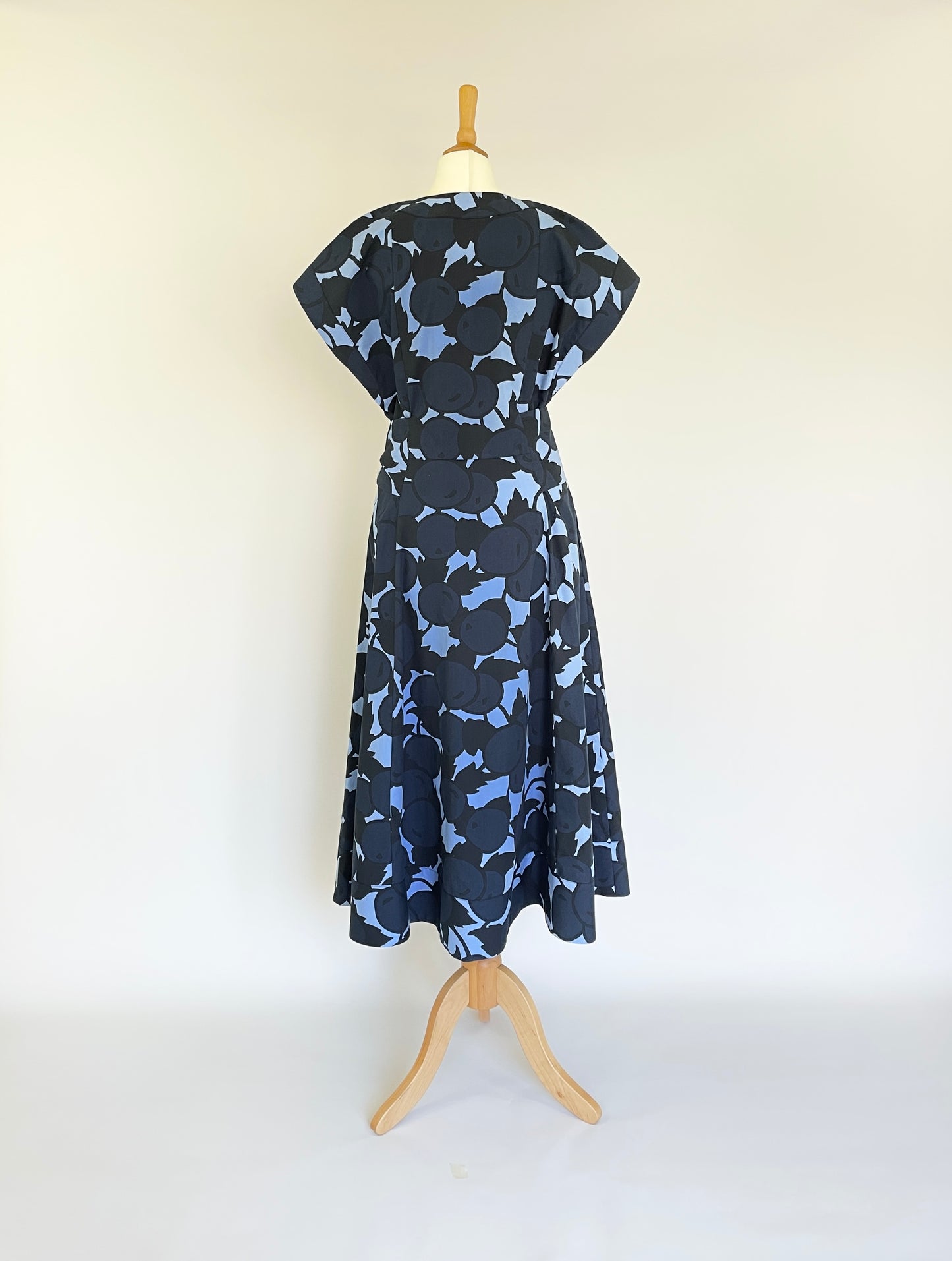 Rosia Blue "Cherries" Print Dress