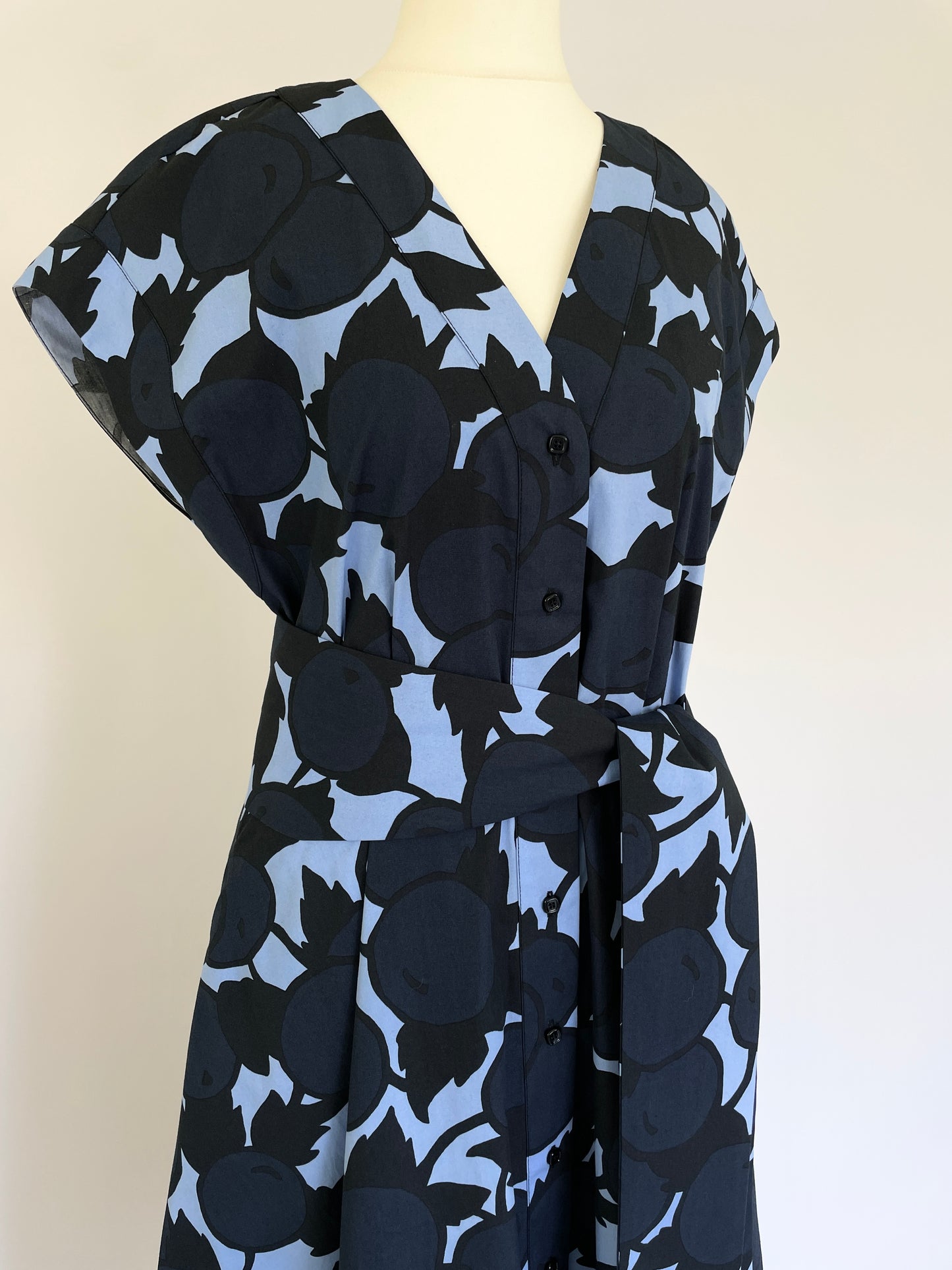 Rosia Blue "Cherries" Print Dress