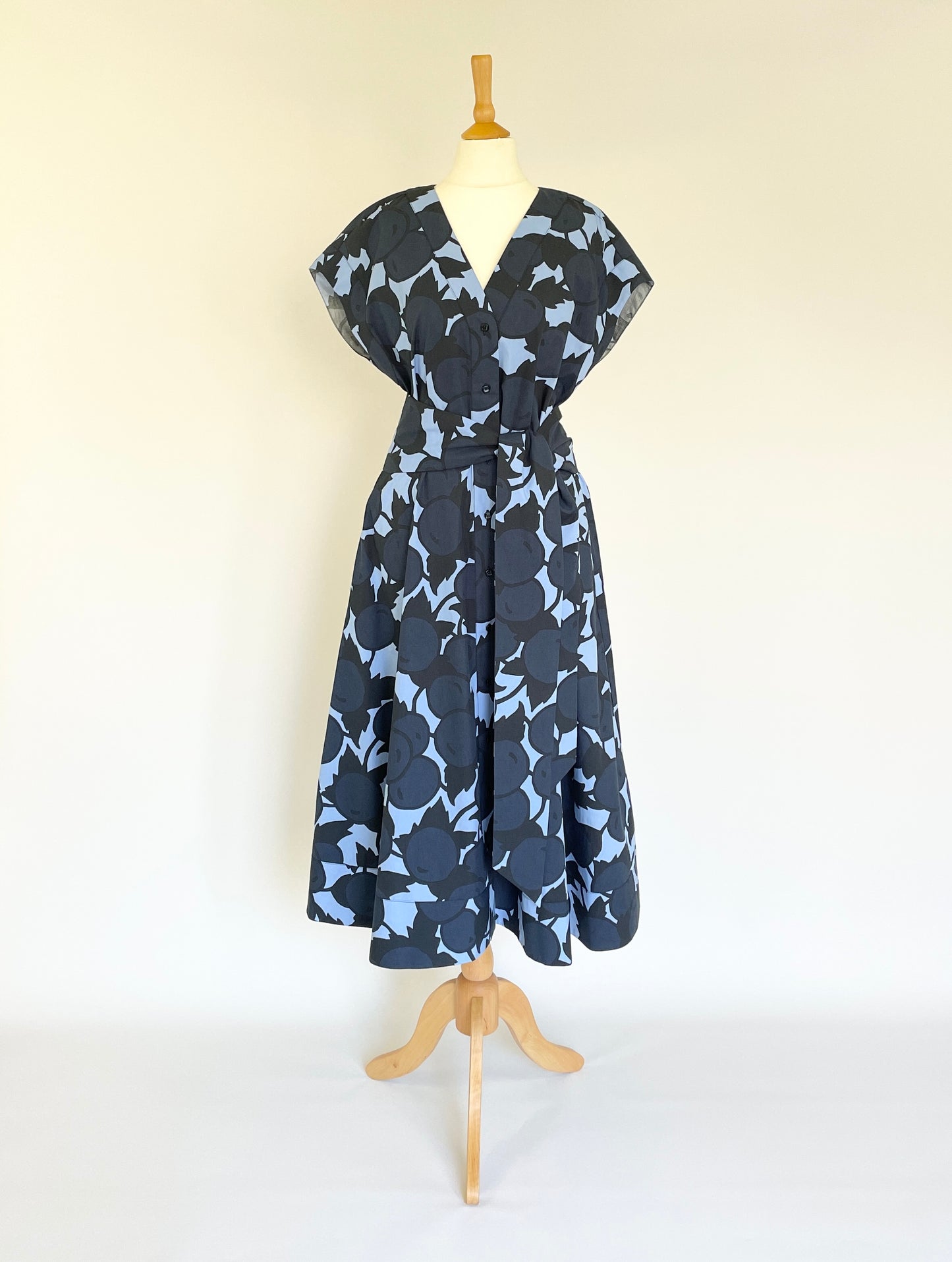 Rosia Blue "Cherries" Print Dress