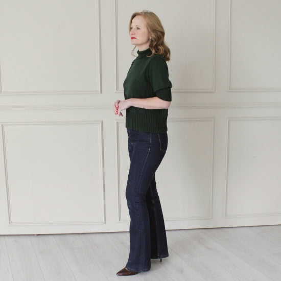 Short Sleeve Turtleneck Jumper