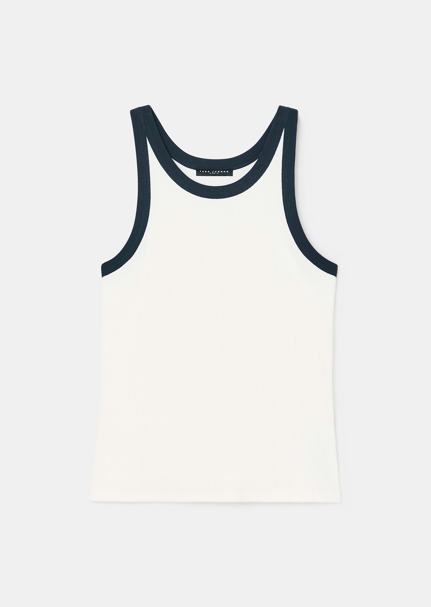 Trish Ribbed Vest Top - Midnight Blue