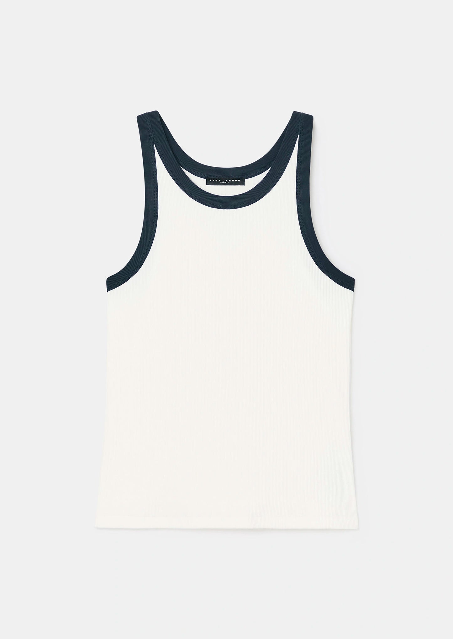 Trish Ribbed Vest Top - Midnight Blue