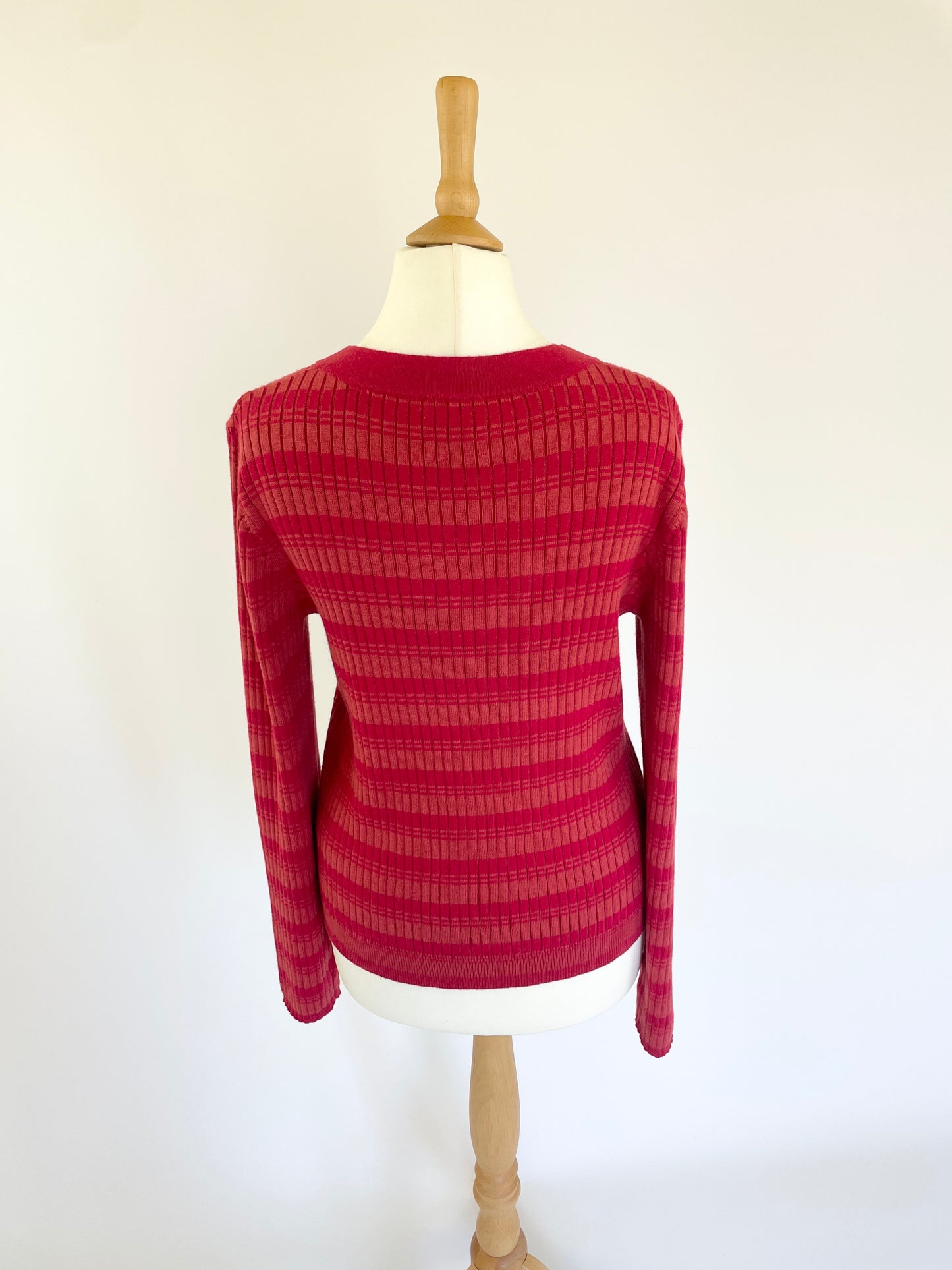 V-Neck Striped Sweater