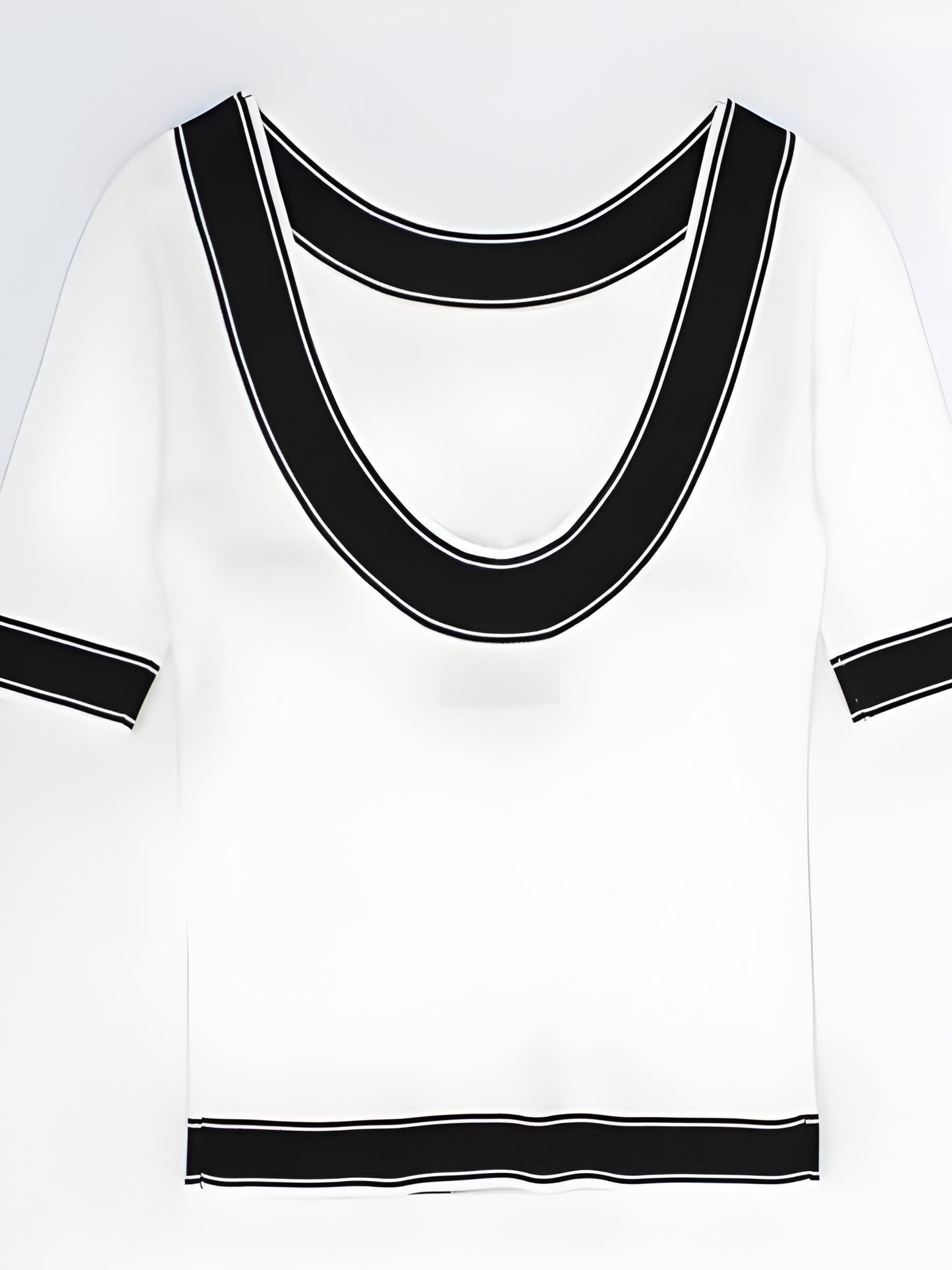 Scoop Back Top White