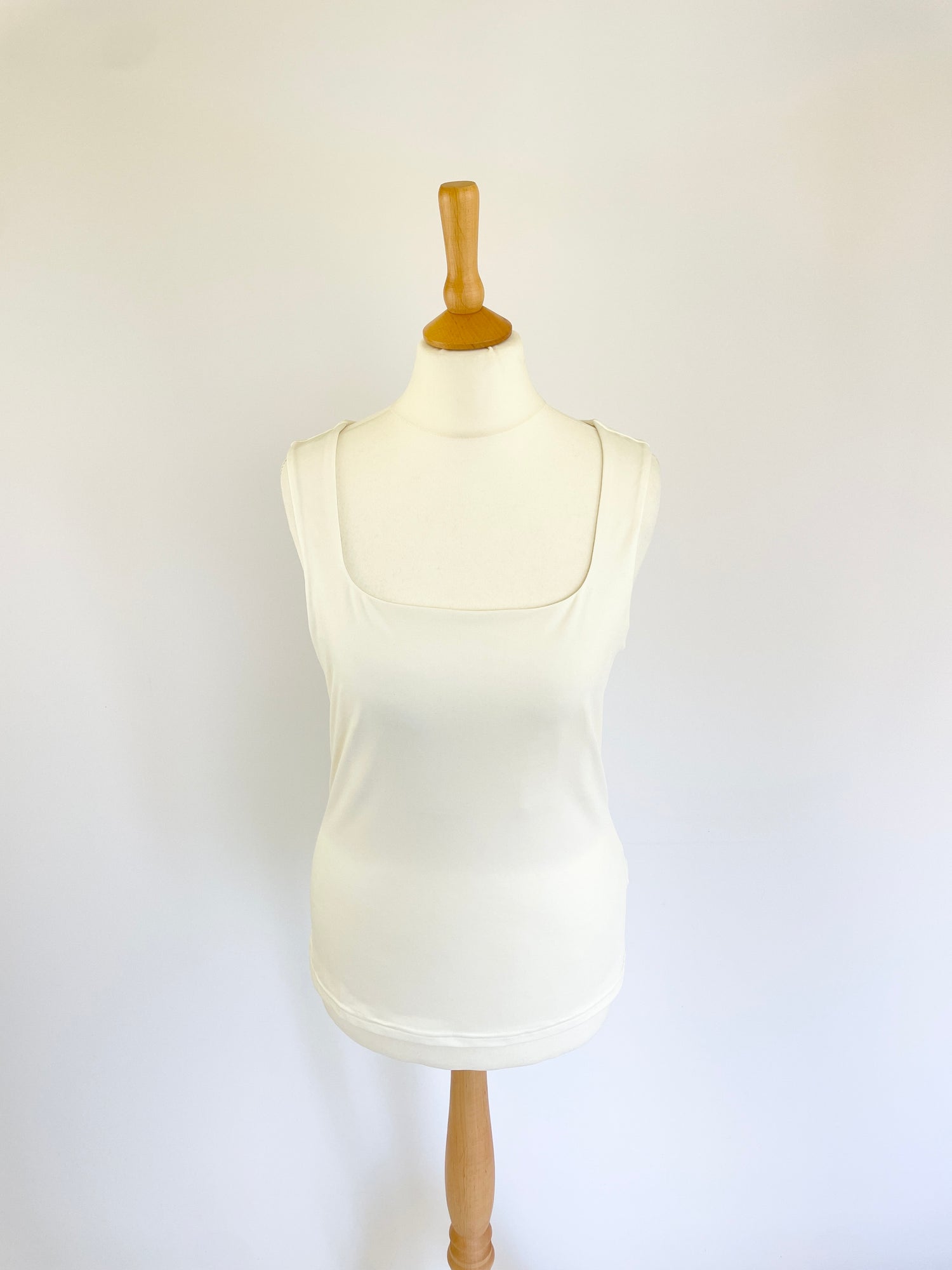 Billie Square Neck Tank - White - Apple Tree House