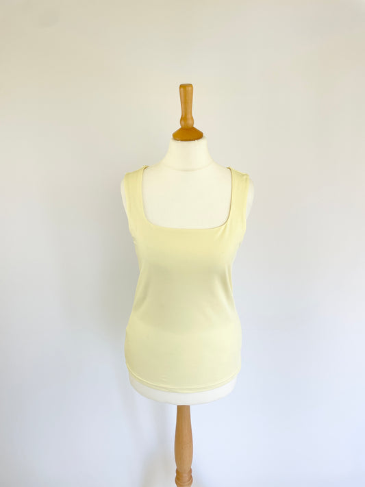 Billie Square Neck Tank - Yellow