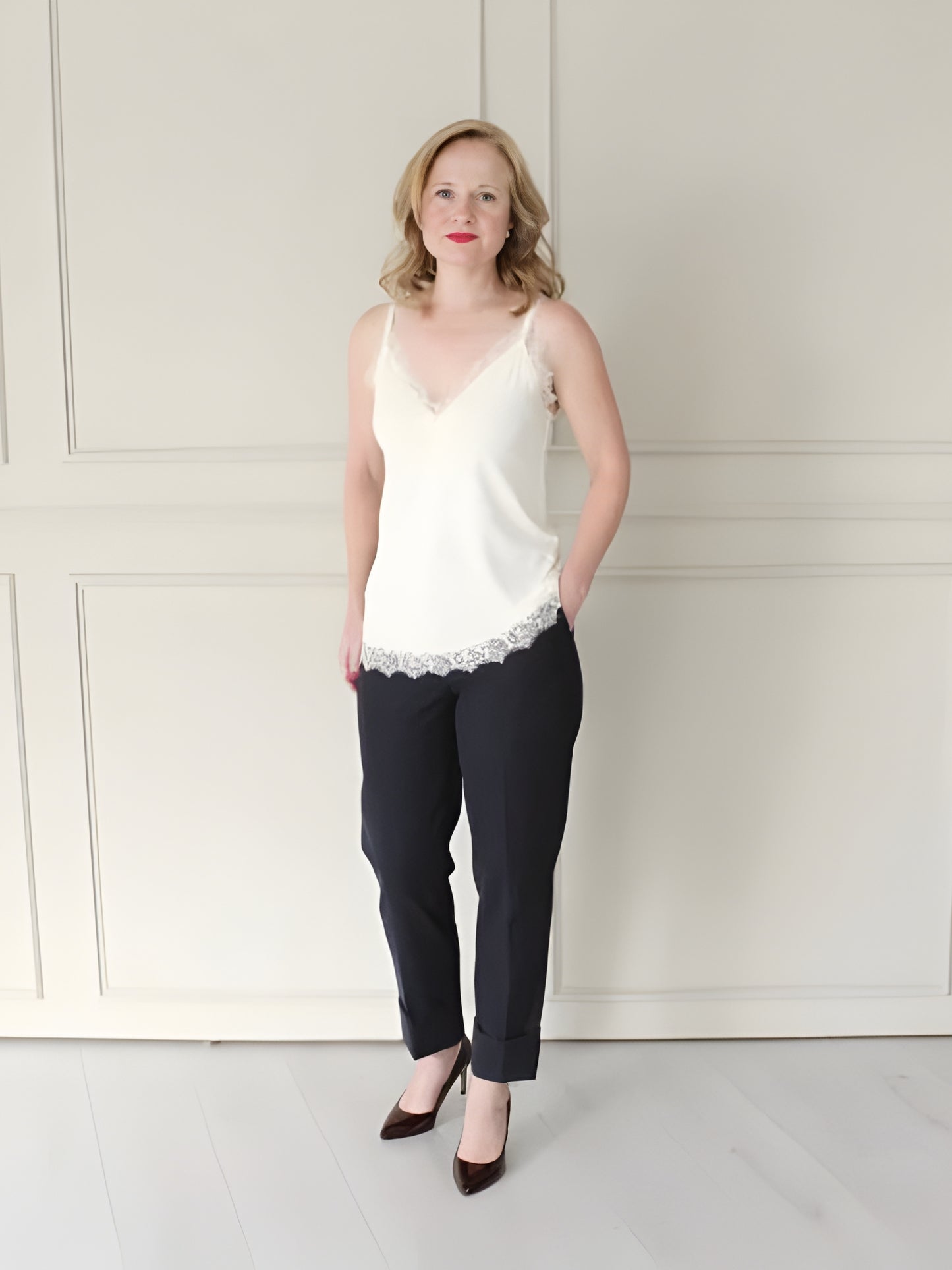 Cami with Lace Accents