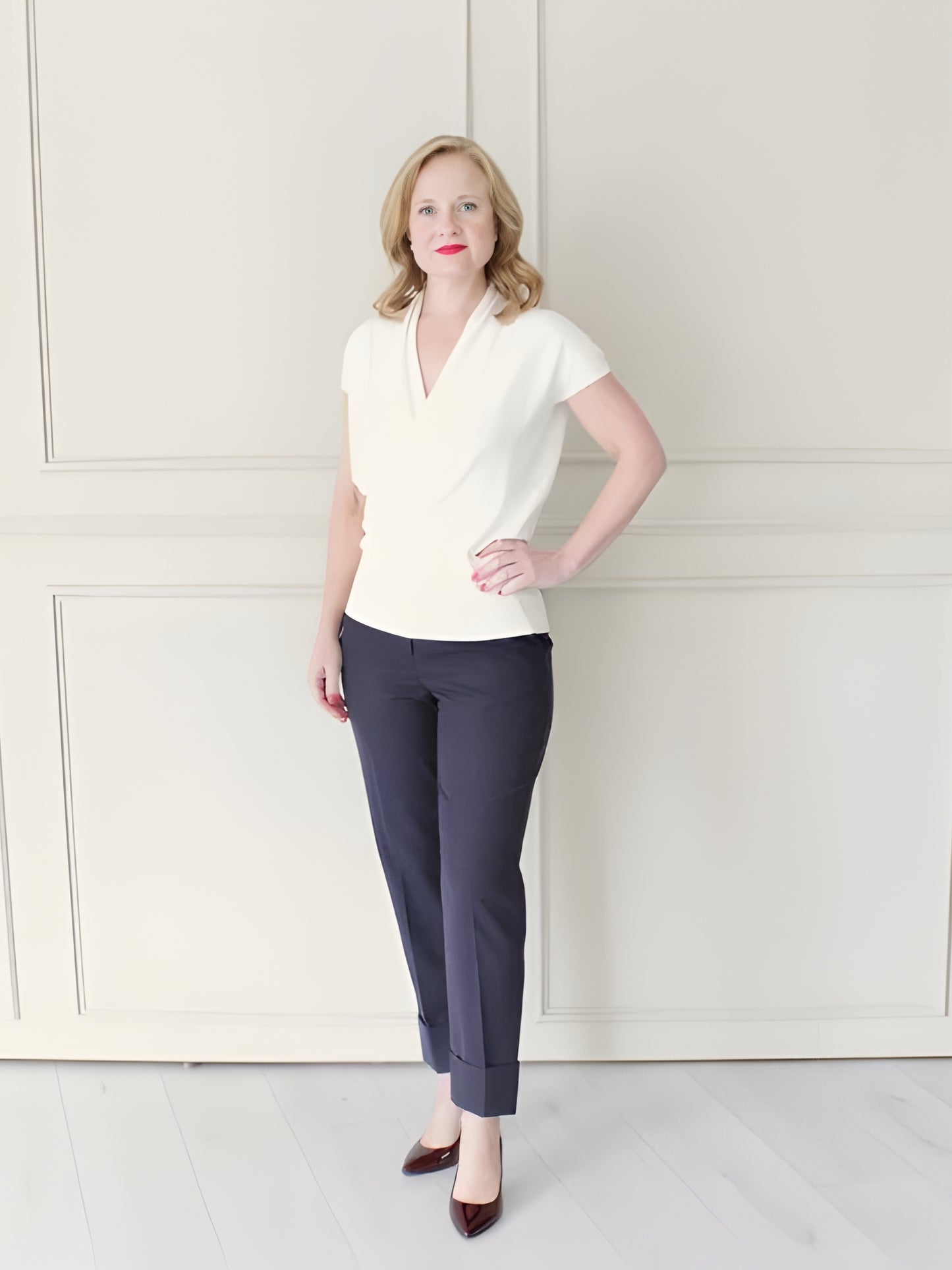 Cap Sleeve Wrap Top