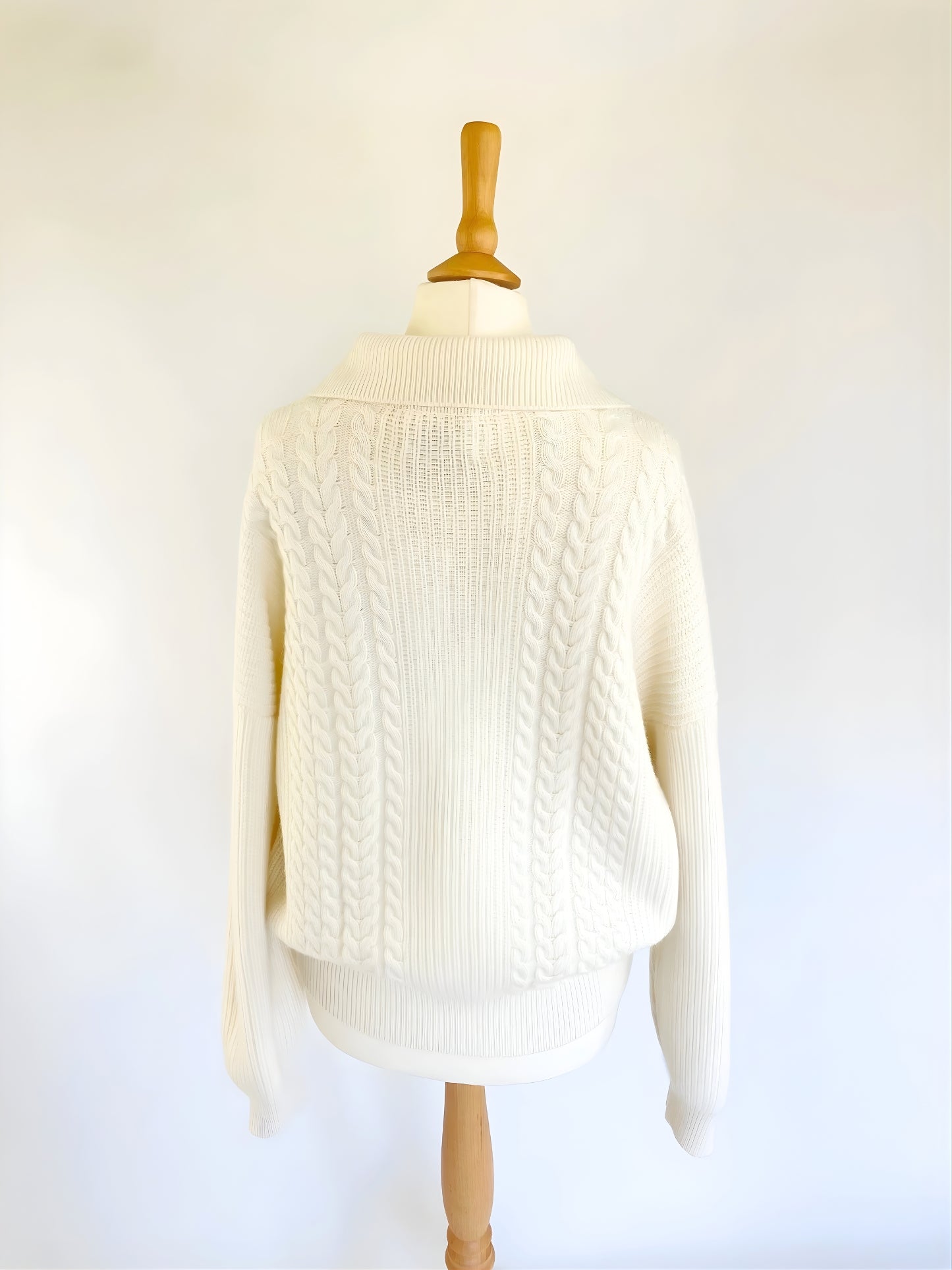 Cashmere Mix Cable Cardigan