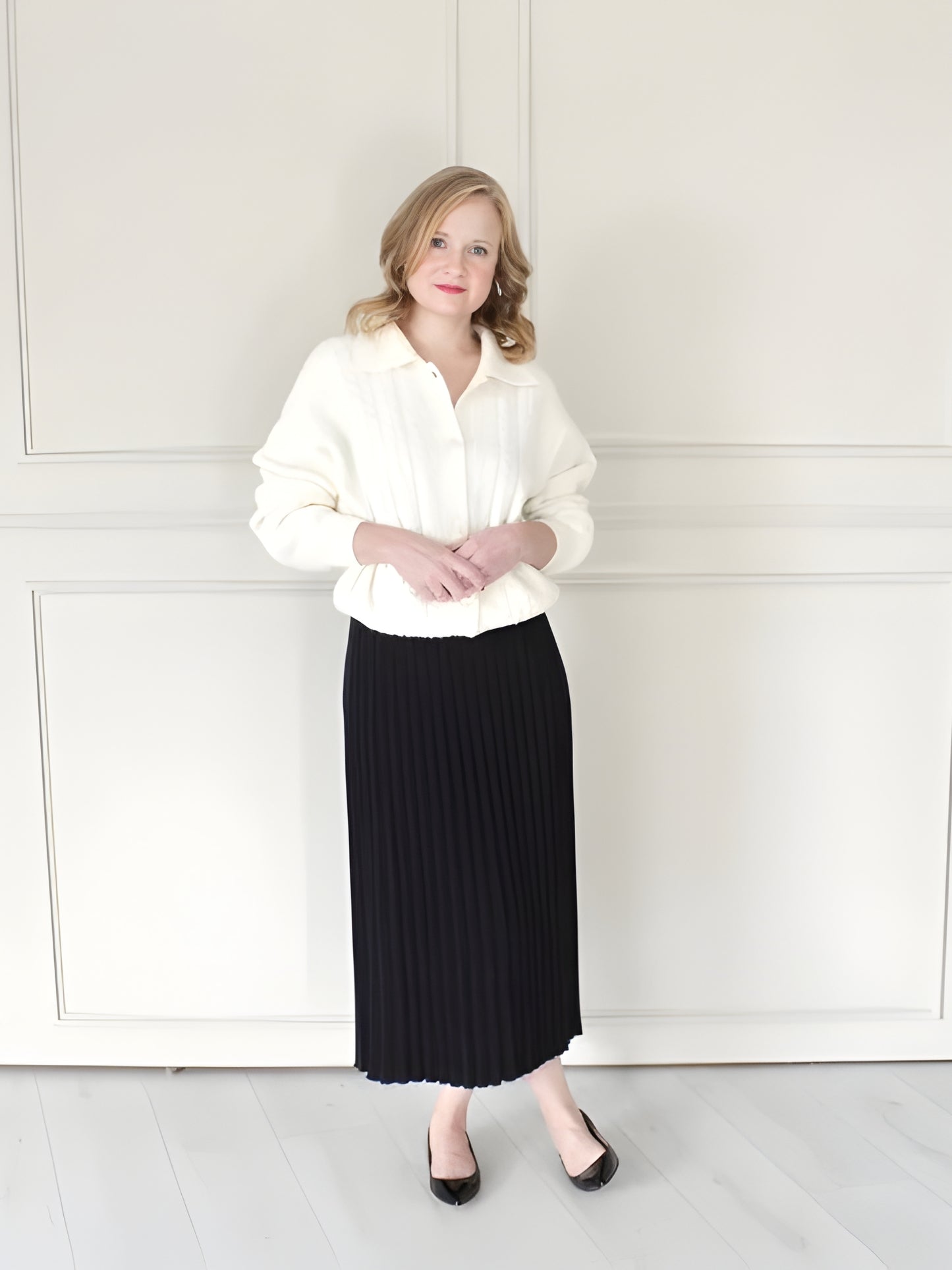 Cashmere Mix Cable Cardigan