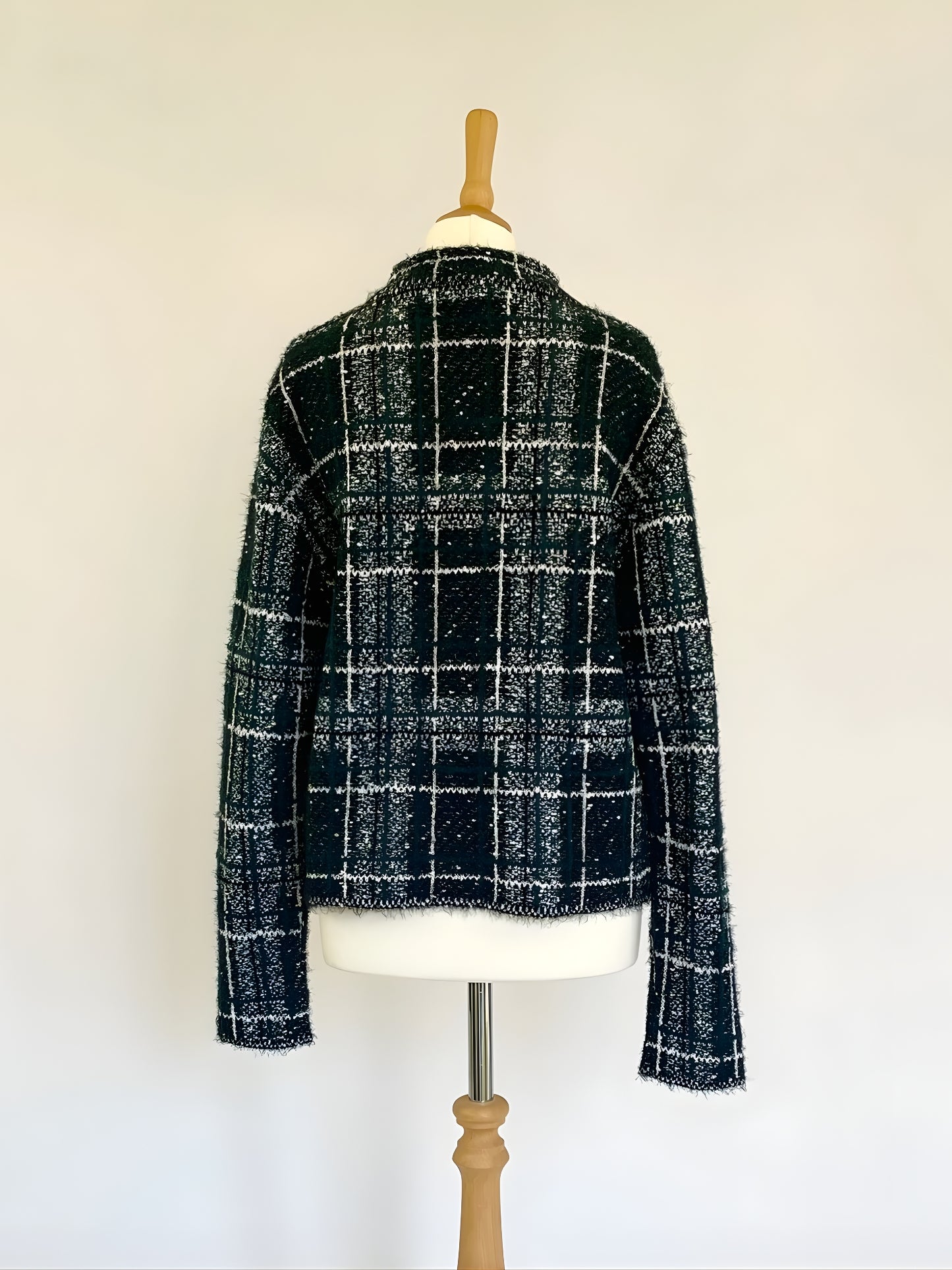 Check Cropped Jacket