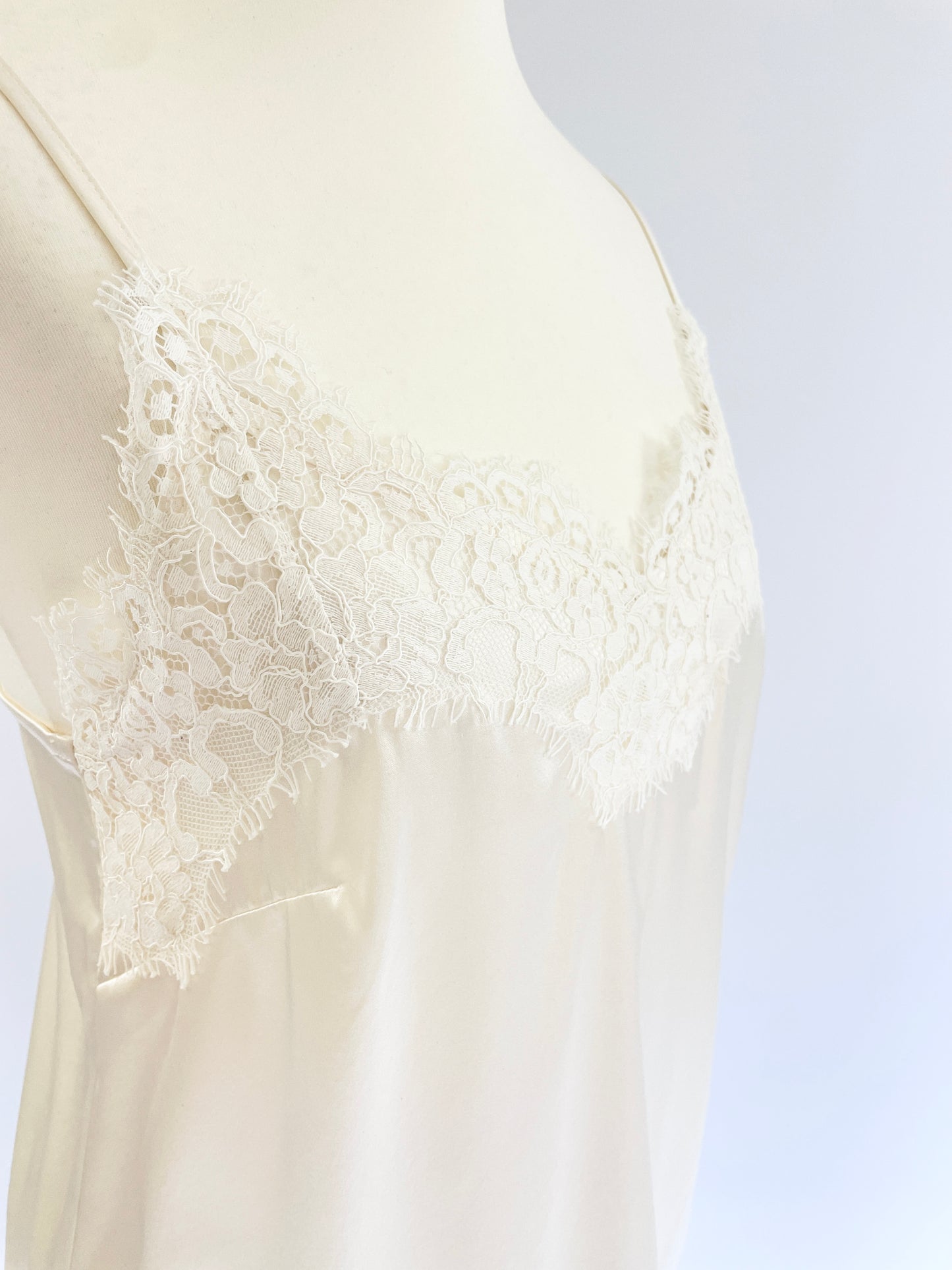 Jade Silk Tank - White