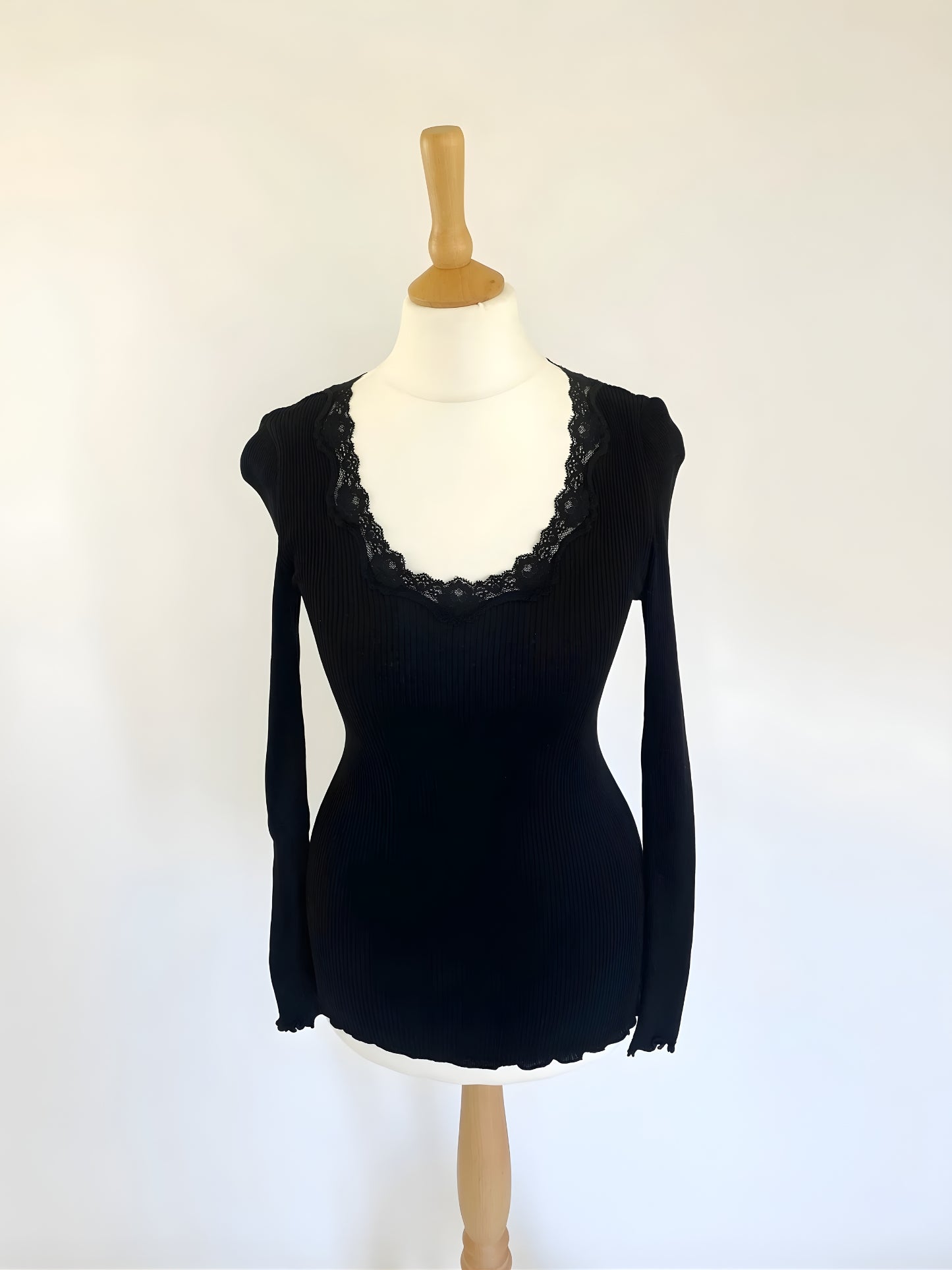 Long Sleeve Top with Lace Detail