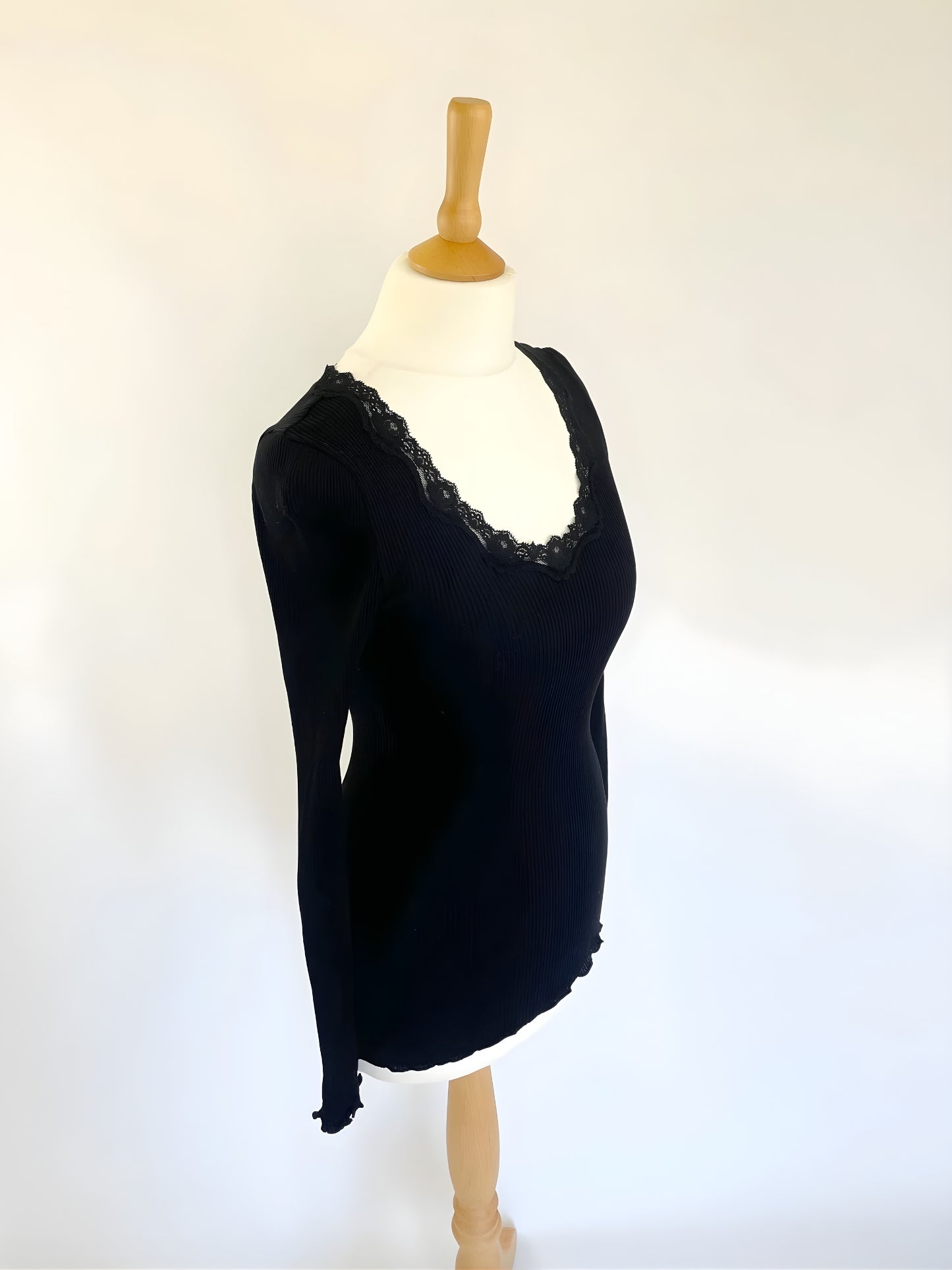 Long Sleeve Top with Lace Detail
