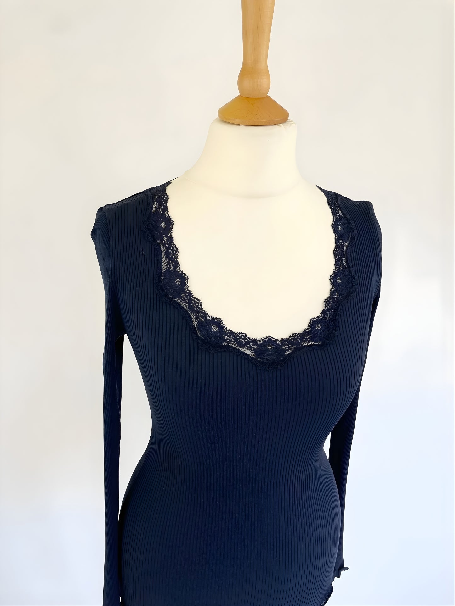 Long Sleeve Top with Lace Detail