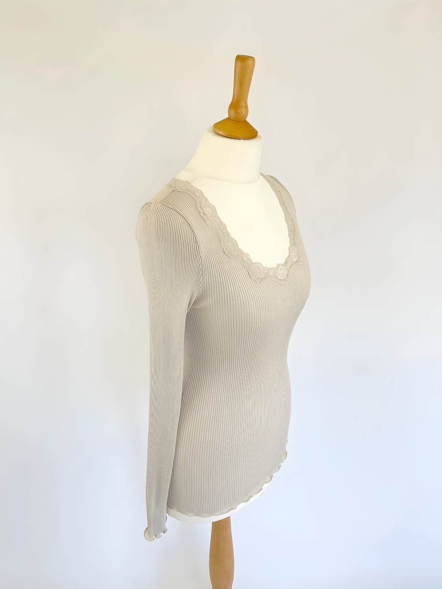 Long Sleeve Top with Lace Detail