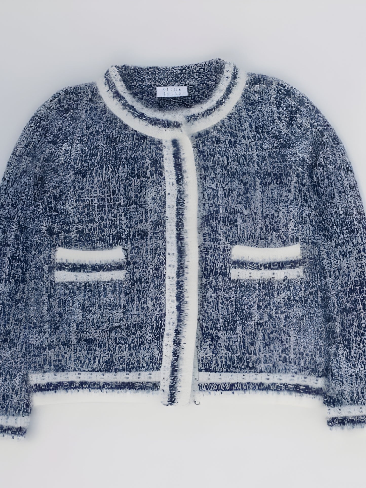 Blue Cropped Jacket