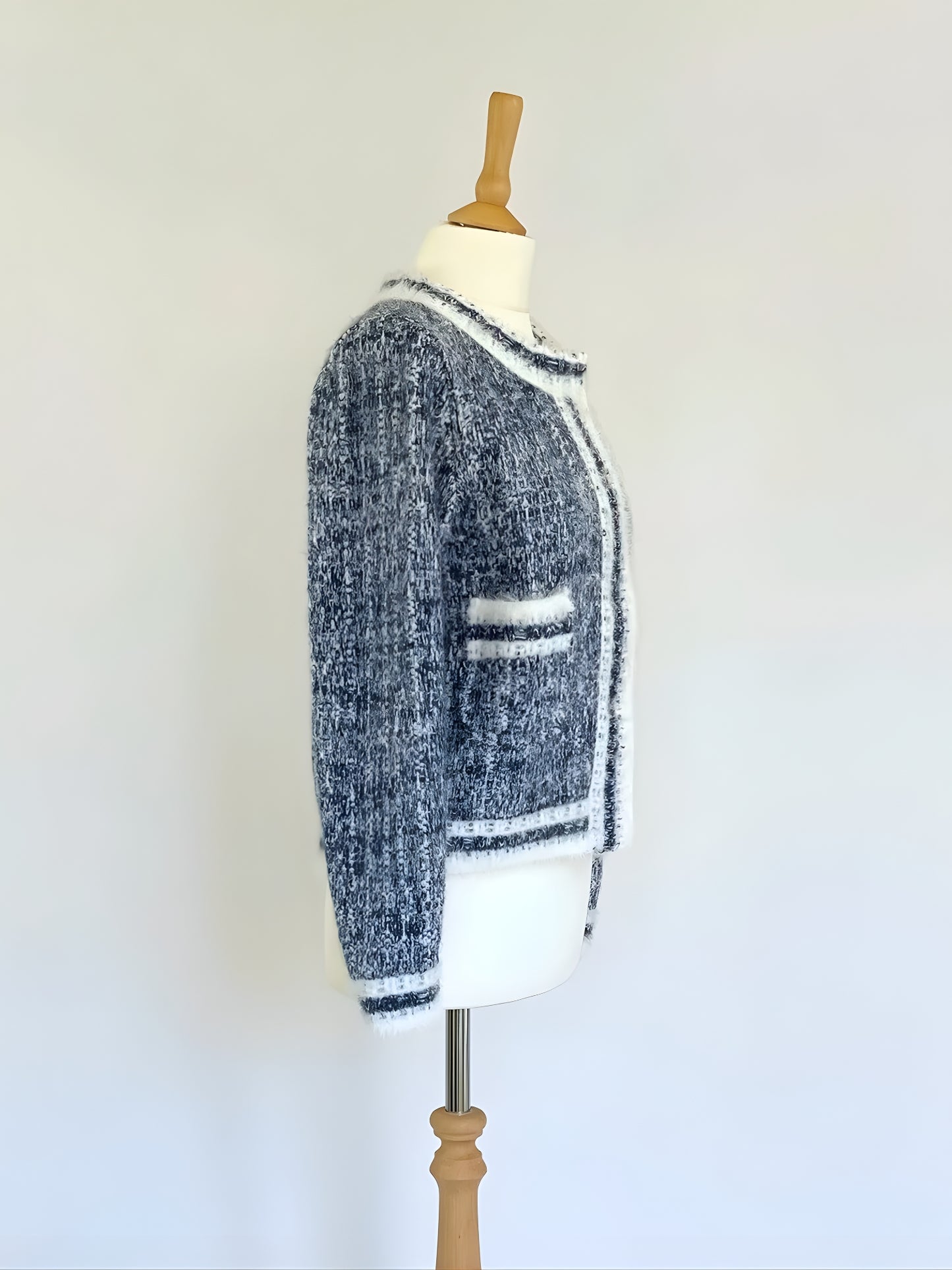 Blue Cropped Jacket