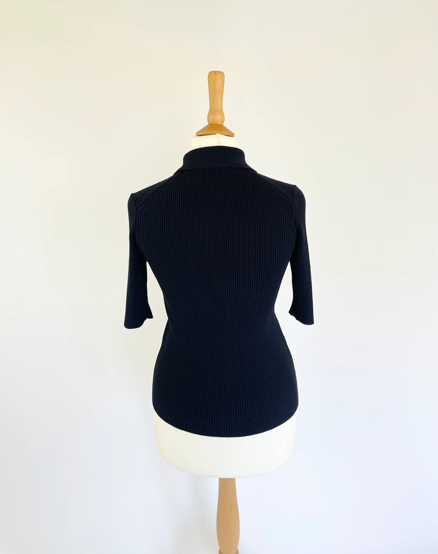 Paloma Fine Knit Polo - Midnight Blue