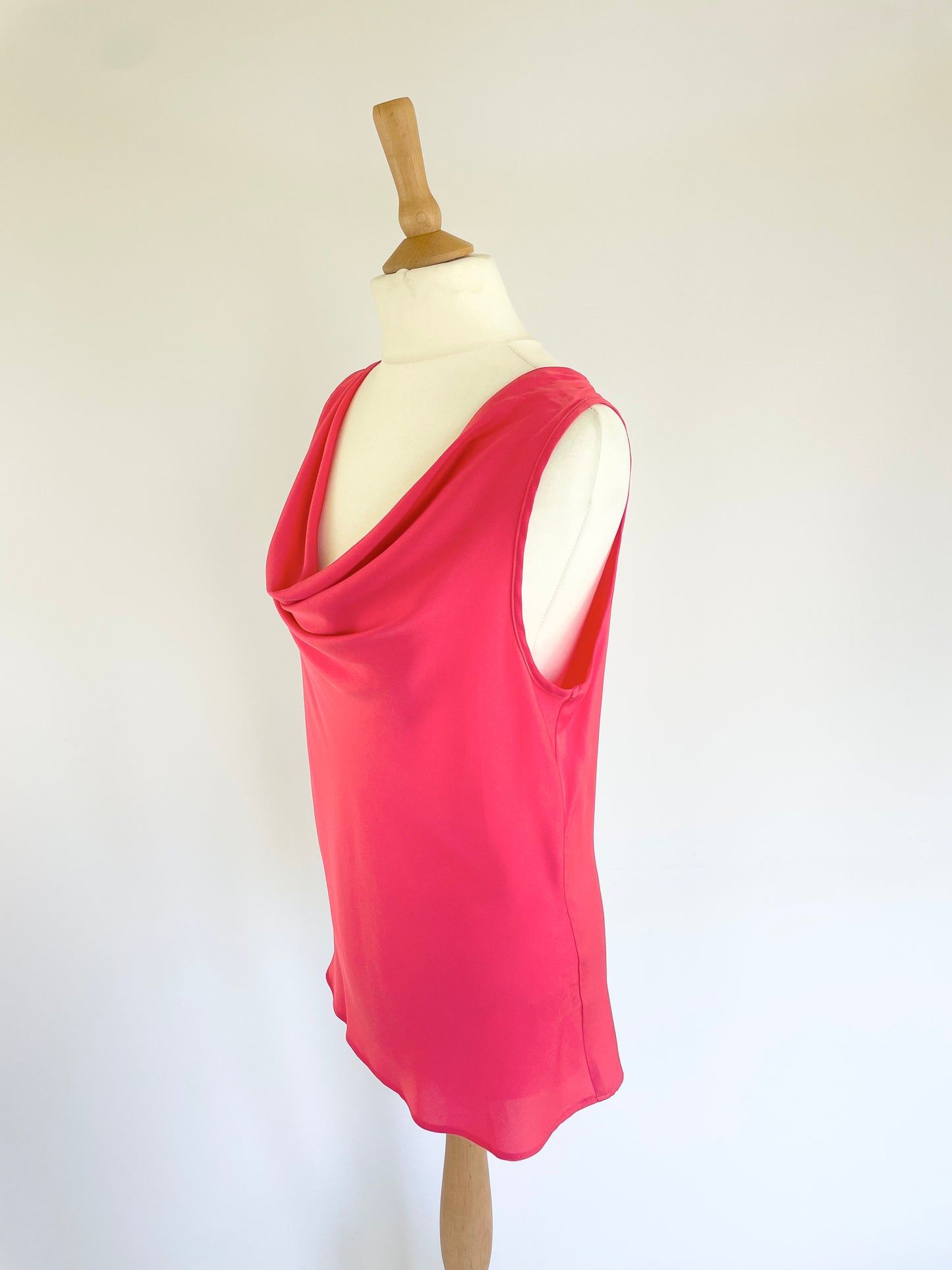 Paris Cowl Neck Silk Top