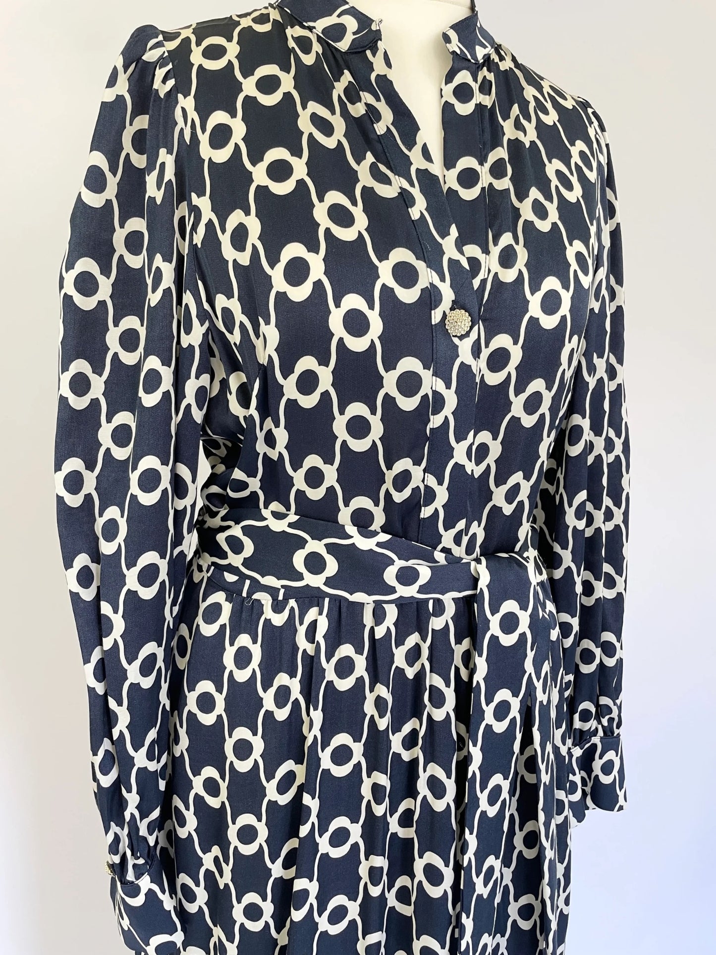 Rivoltina Flower Print Shirt Dress