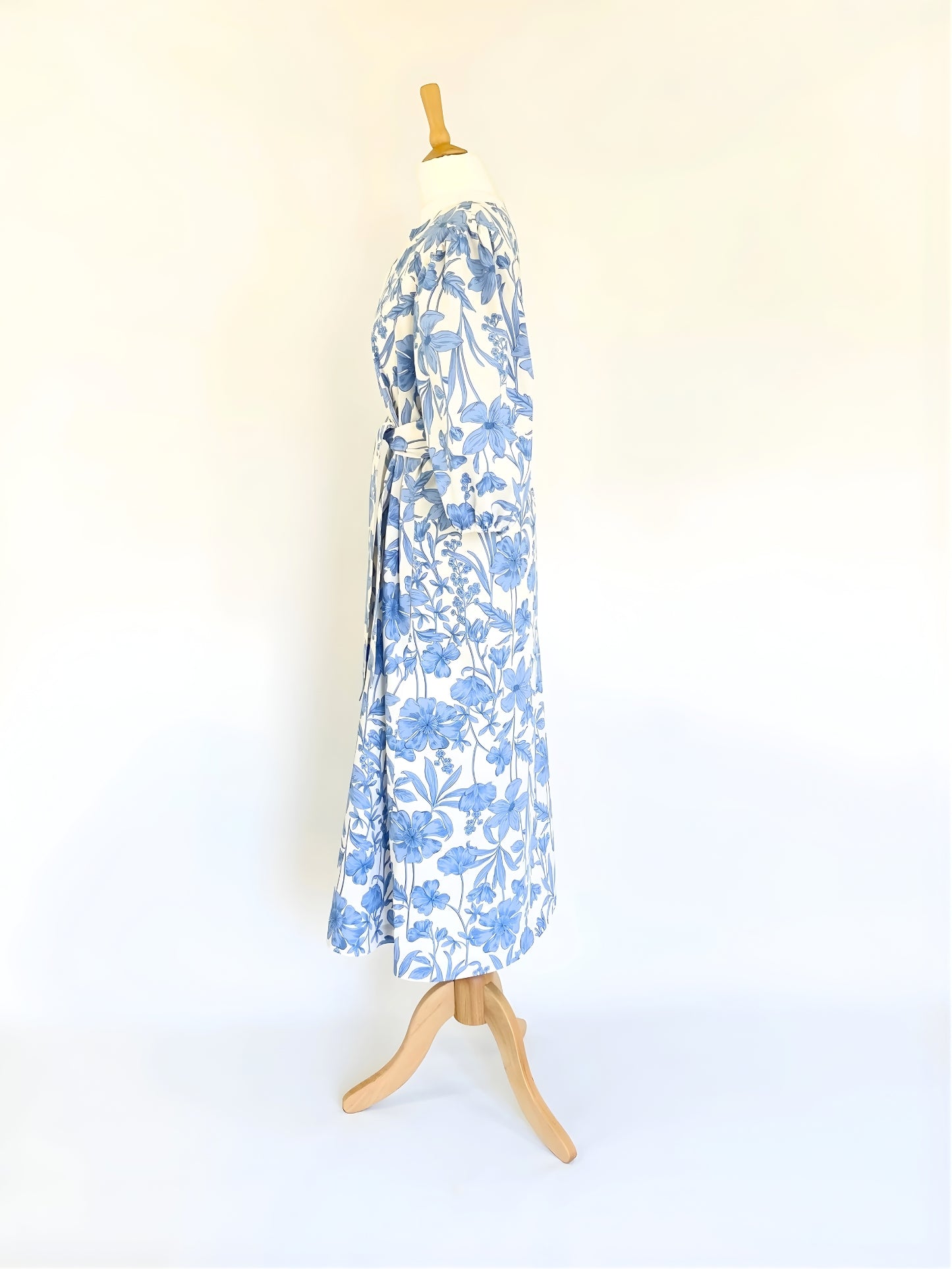 Rochella Blue Floral Print Dress