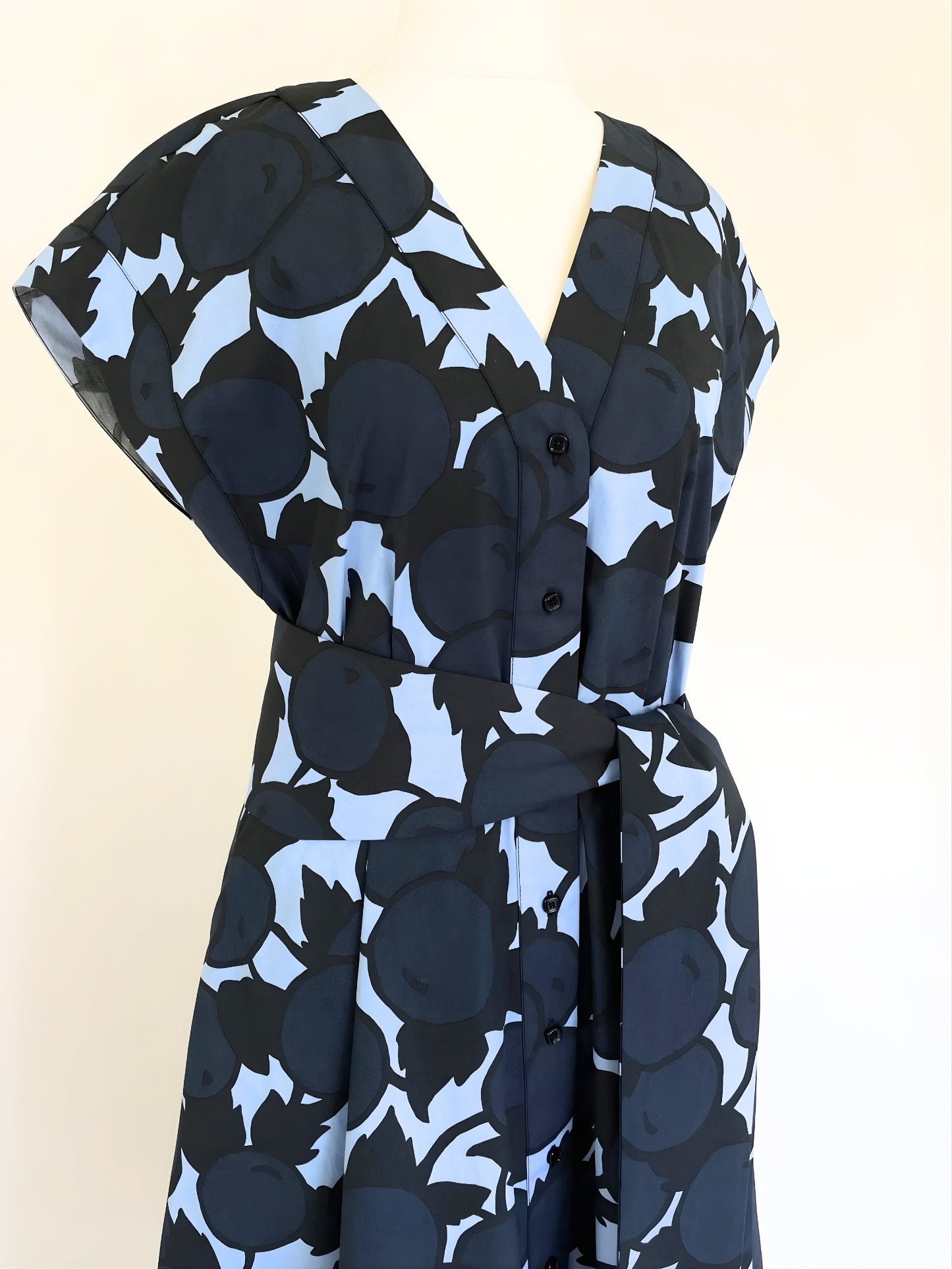 Rosia Blue "Cherries" Print Dress